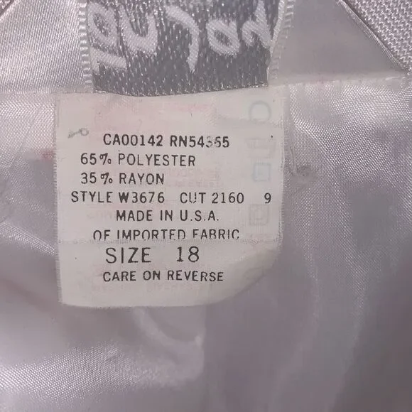 Vintage Tan Jay White Cherry Red Striped Blazer Jacket Women’s Size 18 - Picture 11 of 13